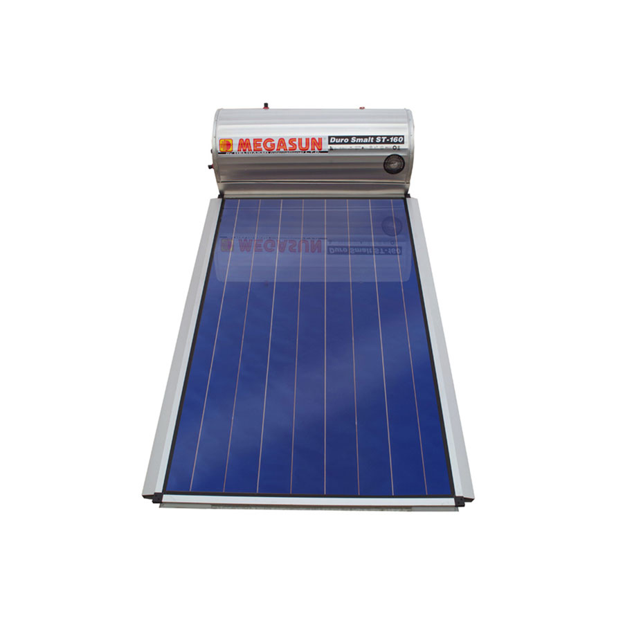 Ηλιακός Helioakmi Megasun Glass 160lt 1×2.62m² Επιλεκτικός Τιτανίου Διπλής Ενέργειας
